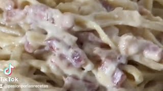 RECETA PASO A PASO DE MIS TALLARINES A LA CARBONARA [upl. by Gahan811]