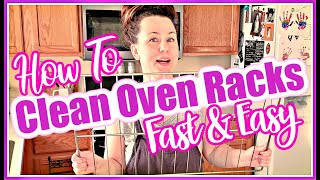 REAL LIFE HOW TO CLEAN OVEN RACKS FAST AND EASY FOR DEPRESSED MOMS ITS A MIRACLE CLEANING [upl. by Neesay]