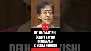 Kejriwal and Sisodia Reunite’ Atishi Cries ‘Harassment Campaign By BJP [upl. by Ayocat]