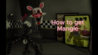 HOW TO GET THE NEW MANGLE SKIN IN FMR fredbear fnaf fyp viral mangle badge [upl. by Asyen]