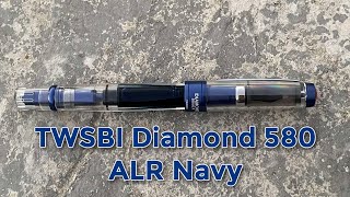 NEW PEN DAY TWSBI Diamond 580 ALR Navy [upl. by Ahsotan]