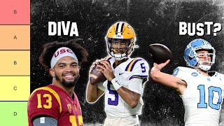 Controversial NFL Draft QB Tier List [upl. by Assiluj]