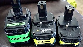 Ryobi Off Brand Batteries Worth it or not [upl. by Betty113]