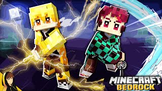 BEST DEMON SLAYER ADDON for BEDROCK  Minecraft Demon Slayer Tensei [upl. by Allac]