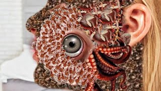 😭ASMR ANIMATION TREATMENT amp Trypophobia Deep Cleaning From infected face amp back treatment [upl. by Fried]