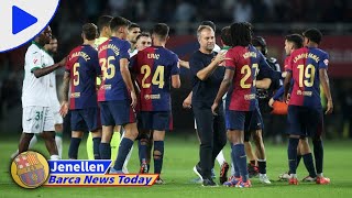 BARCA FC News Hansi Flick turns a deaf ear to Barcelona players’ request after El Clasico triumph [upl. by Ahouh815]