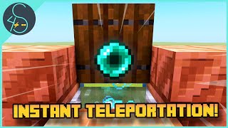 How to make an Ender Pearl Stasis Chamber Minecraft Instant Teleportation [upl. by Dasi]