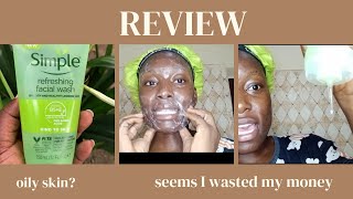 Review Simple Refreshing Face Wash [upl. by Olympe]