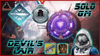 Solo Platinum Grandmaster Nightfall The Devils Lair Hunter Storms Edge Blinding Tempest Strike [upl. by Randie]