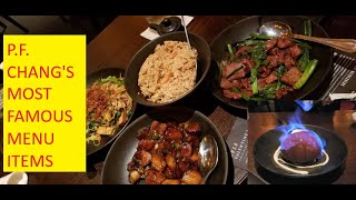 TRYING PF CHANGS MOST POPULAR MENU ITEMS  PF CHANGS DESSERT CHIS LIFE VLOG [upl. by Otsirc534]