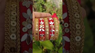 Karwachauth Special DIY Easy Bangles short shortsfeed banglemaking handmade karwachauth diy [upl. by Anitsuga]