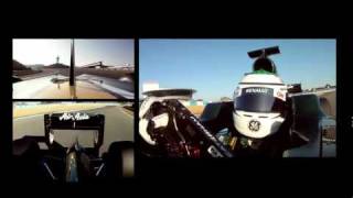 F1 onboard cameras Caterham Heikki Kovalainen laps of Jerez [upl. by Eissirk]