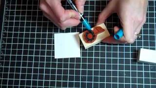 How to use markers on your rubber stamps [upl. by Lyram]