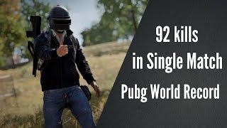 92 kills in pubg single match  highest kill in pubg  world record pubg killings  Abu khaleel 92 [upl. by Ardnot124]