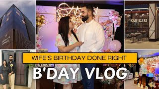 Wifes Birthday Done Right  Birthday Vlog  Roseate House  Karigari  The Binge Town [upl. by Matuag259]