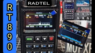 NEW  M70  RADTEL 890  VUHF  LUSB  AM  Spectrum  CB BANDS [upl. by Worl]