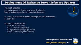 Maintaining Exchange Server  Microsoft Exchange Server 201619 By Techi Jack [upl. by Ivanna662]