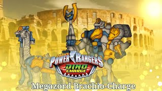 Iron Brachio Zord and Megazord BrachioCharge [upl. by Anneiv316]