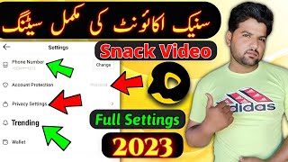 How To Setting Snack Video 2023  How to Use Snack Video App  Snack Video Setting Kaise Kare [upl. by Stauffer372]