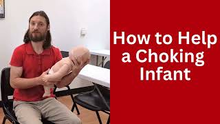 How to Help a Choking Infant FirstAid CPR [upl. by Minnaminnie]