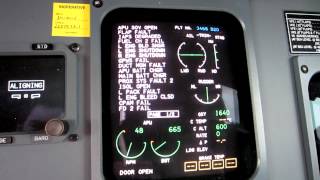 Crj900 apu start and shutdown [upl. by Lingwood]