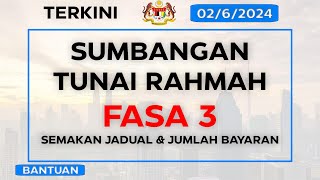 Sumbangan Tunai Rahmah 2024  Semakan Jadual Fasa Ke 3 [upl. by Idnir550]