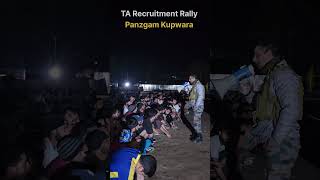 🔥 TA Army Recruitment Rally at Panzgam Kupwara 🇮🇳 motivationalvideo shorts attitude 💪 [upl. by Torbart]