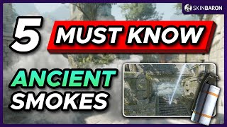 5 MUST KNOW Smokes for ANCIENT in CS2 [upl. by Gnahc964]