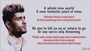 A Whole New World  Zayn Malik amp Zhavia Ward  OST Aladdin Lirik video dan terjemahan [upl. by Josselyn216]