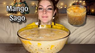 MANGO SAGO MUKBANG Vegan No Talking [upl. by Nnylf]