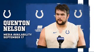 Quenton Nelson Media Availability  September 17 [upl. by Linn]