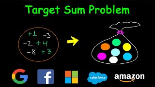 Target Sum  Dynamic Problem  Leetcode 494 [upl. by Egiap834]