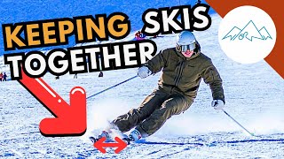 How to keep skis parallel  How to keep skis close together [upl. by Eekcaj]