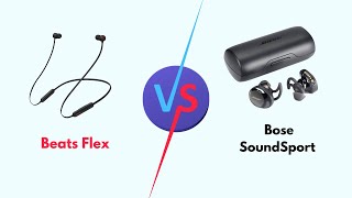 Beats Flex Vs Bose SoundSport Specs Battery Life Sound Quality Comfort And Fit ANC Better [upl. by Porty430]