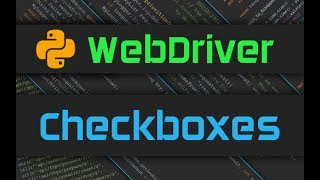 Advanced Webdriver  Checkboxes [upl. by Hepsiba284]