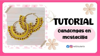 TUTORIAL DE ARETES EN MOSTACILLA [upl. by Sivatnod]