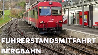 Führerstandsmitfahrt Bergbahn Altstätten – Gais │Führerstandsmitfahrt │Train Drivers View [upl. by Elfreda]