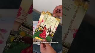 Wedding Invitation card design  Wedding invitation design  Indian wedding card  ytshortsindia [upl. by Akenit]