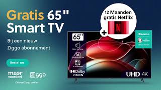 Gratis 65quot Hisense Smart TV  12 maanden gratis Netflix [upl. by Jephum356]