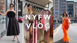 New York Fashion Week vlog  Attend shows and fittings with me [upl. by Norvell]