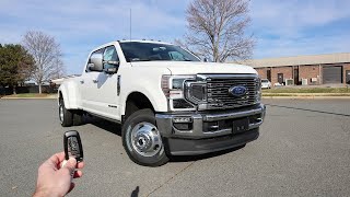 2021 Ford F350 Super Duty King Ranch Start Up Test Drive Walkaround and Review [upl. by Chancey]