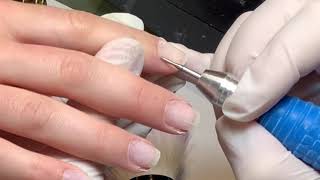 Manicure russa Come togliere cuticole con fresa [upl. by Johnny]