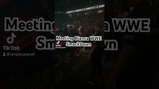 Meeting Bianca Belair at WWE SmackDown 😩🔥‼️‼️wwe biancabelair wwefan fyp wwesmackdown [upl. by Skvorak]