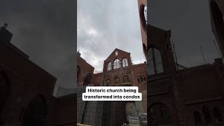 The former Our Lady of Victories Catholic church in Boston is being transformed into new condos [upl. by Eissed]