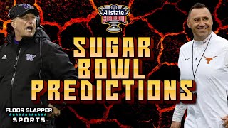 Allstate Sugar Bowl Predictions  Floor Slapper Sports  ncaa football washington texas [upl. by Ttirb]