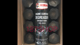 สเปรย์ล้างห้องเครื่อง GETSUN Engine Surface Degreaser 500ml [upl. by Gelya]