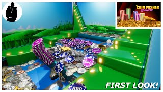 ADDICTIVE coin pusher ASMR game  Coin Pusher Casino  First look asmr coinpusher [upl. by Ellene672]