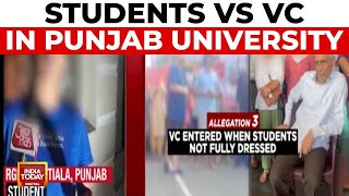 Punjab University Students Protest Against ViceChancellors LateNight Hostel Visit [upl. by Iow]