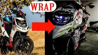 Wrapping aprilia sr 150  wrapandride  JBiker 83 [upl. by Hyrup]