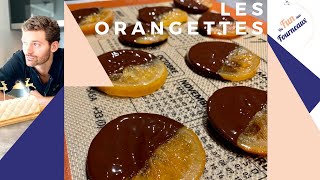 Comment confectionner les orangettes  tranches d’oranges entières confites au chocolat [upl. by Zilvia]